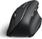 Perixx PERIMICE-804 Bluetooth Vertical Mouse, Black, Bluetooth Connection for Windows and Android, No USB Receiver