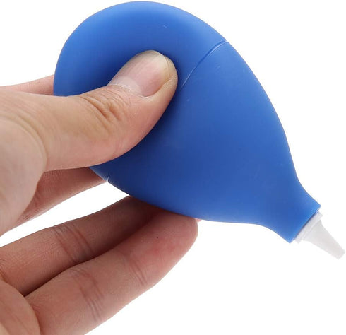 Dust Blower Pump Cleaning Tool for Camera, Watch, Phone, Keyboard, Lens Filter (Black/Blue)