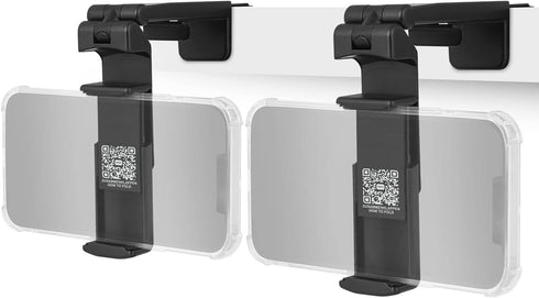 2X Airplane in Flight Phone Holder, Universal Foldable Pocket Size Smartphone Mount, 360° Rotation for Travel