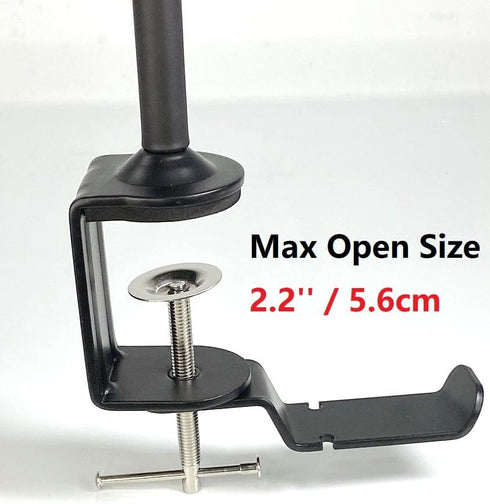 Facecam Pro Webcam Stand - 24-Inch Clamp Mount Holder with Headphone Hook for Elgato Facecam