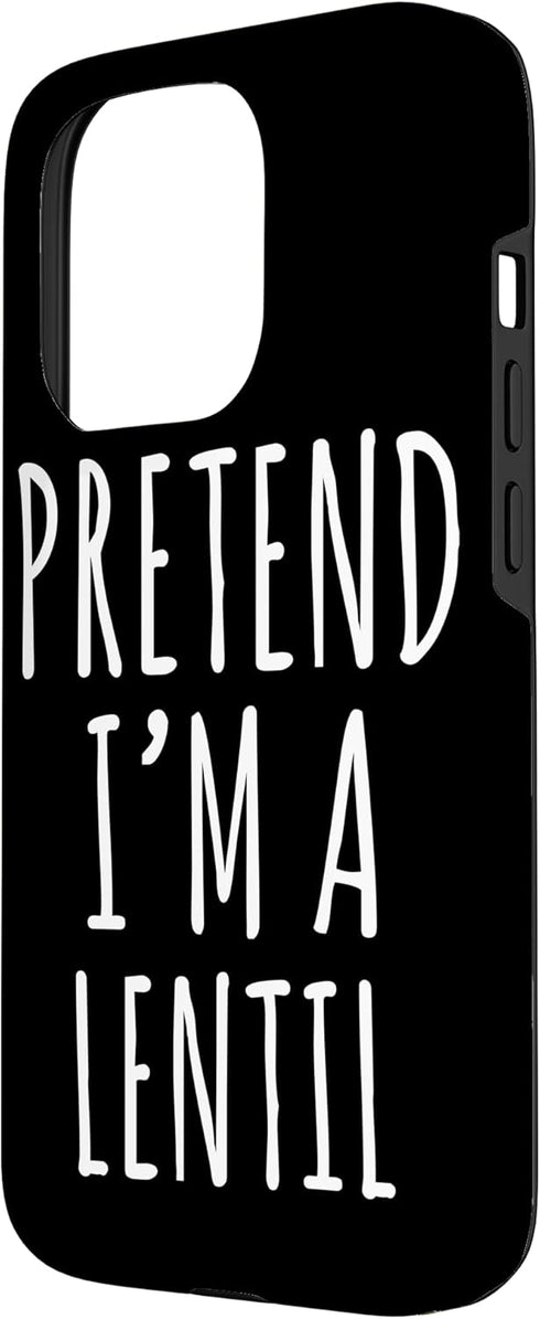 Pretend I'm A Lentil Lazy Halloween Tees 15 Lazy Halloween Costume Pretend I'm A Lentil Simple Easy Case for iPhone Pro