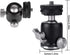 Camera Tripod Mini Ball Head Mount with Cold Shoe, 360 Pan & 90 Tilt Adapter for DSLR/Light Stand