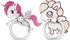 4Pcs Cute Unicorn Sea Shell Phone Ring Holder, 360 Rotation Finger Grip Kickstand for Cellphones and Tablets