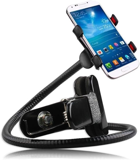 Bedside Phone Holder, Gooseneck Clip Flexible Arm Phone Holder, 360 Adjustable DIY Flexible Mobile Phone Bracket
