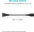 2 Prong AC Power Cord for ONN. 100008734 100008736 Large Medium Party Speaker, Roku Smart Soundbar Replacement