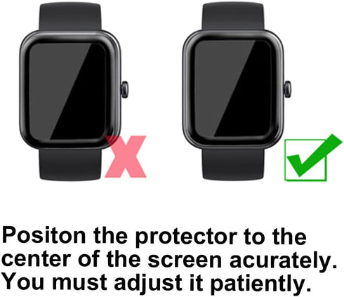 3D Screen Protector for TOOBUR IDW16 1.95” and Quican W16B Veryfit Smart Watch, Answer/Make Calls
