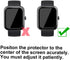 3D Screen Protector Compatible with SKG V7 Cyber and IDW15 1.8” Fitpolo Smart Watch