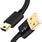 Braided 6ft Mini USB Cable Type A Male to Mini B for GoPro Hero 3+, PS3 Controller, MP3 Player, Garmin, Canon.
