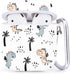 Compatible with Airpods 2 & 1, Shockproof TPU Gel Soft Case Cover with Carabiner Clip, Cute Dino