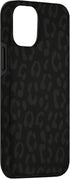 Black Leopard Print Protective Case for iPhone 12/12 Pro, Cheetah Design for Women