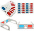 3D Paper Glasses Red and Cyan Anaglyph, 50 Pairs with White Cardboard Frame