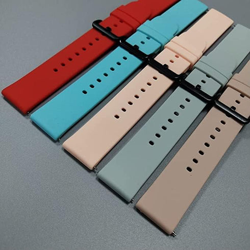 FitTurn Watch Band Compatible with TouchElex Harley 1.75inch Smartwatch, 22mm Soft Silicone Wriststrap Bracelet