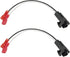 2 Pack Speaker Harness Replacement Compatible with Select 1988-UP GM Vehicles, Front