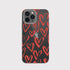 Blingy's Women Girls Lovely Red Hearts Style Transparent Soft TPU Protective Clear Case for iPhone 13 Pro Max (6.7