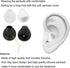 10 Pairs Earbud Covers Silicone Tips Replacement for Samsung Galaxy Note 5/7/S7/S6/S6 Edge Wireless Earbuds (Black &