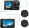 Screen Protector for DJI OSMO Action 4 Camera + Silicone Lens Cap Cover, 0.3mm 9H Hardness