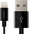 HomeSpot 8pin Cable Fast Charging USB Power Charge & Sync Cable for Smartphones & Tablets, Black 1 Pack