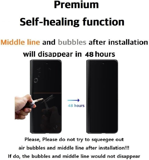 Samsung Galaxy Z Fold 5 5G 2023: 9PCS TPU Screen Protector & Hinge, Anti-glare, Scratch Resistant, Case Friendly.