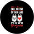 Penguins Falling In Love PopSockets PopGrip: Swappable Grip for Phones & Tablets - Penguin Lovers