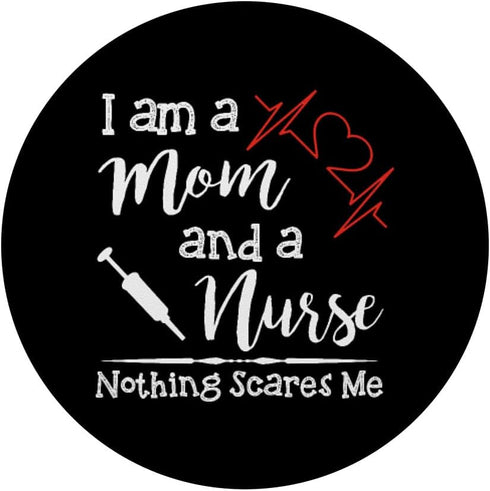 PopSockets Standard PopGrip Funny Nursing Gift Nurse Mom RN Week Novelty Gear for Women