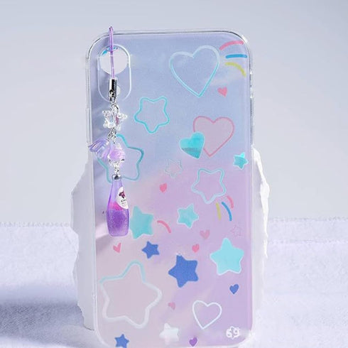 JSGHGDF Backpack Crystal Bead Water Bottle Charm Pendant Keychain Star Flower Beaded Phone Lanyard Lightweight Pendant