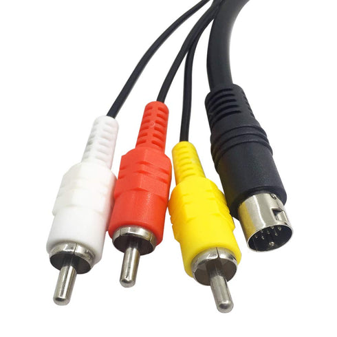 AFUNTA 6 Feet RCA Connection Cord, Standard AV Cable Compatible with Sega Genesis 2 & 3