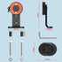 Quick-Release Mountain Bike Phone Mount, Out-Front Aluminum Holder for 4.7-7.0" Smartphones and iPhone