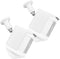 Protective Case for Ring Spotlight Cam Plus - Plastic Cover with Wall Mount Bracket, 2-Pack, White, Camera Not Included