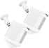 Protective Case for Ring Spotlight Cam Plus - Plastic Cover with Wall Mount Bracket, 2-Pack, White, Camera Not Included
