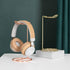 2Pcs Universal Metal Headphone Stand, Desktop Vertical Display Stand for Gaming Headset, Rose Gold