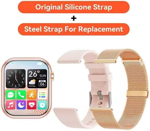 Smart Watch for Men Women, 2024 Newest 1.85 Inch Fitness Tracker, Heart Rate/Sleep Monitor, Waterproof