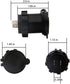 Dual USB Charger Socket Waterproof Power Outlet 12V/24V 2.1A for Car Boat Marine RV with Blue LED