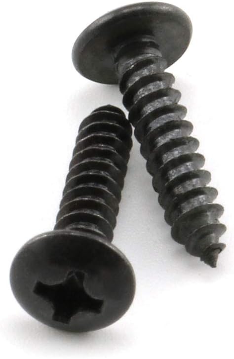 heyous 100pcs R-Type Cable Clamp - 1/2 inch (13.2mm) Nylon Wire Hose Fastener with Mounting Screw, Black
