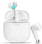 Jxrev Wireless Earbuds, Bluetooth 5.3 Noise Cancelling Mic, IP7 Waterproof Sports Earphones, 32H Playtime, White