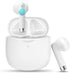 Jxrev Wireless Earbuds, Bluetooth 5.3 Noise Cancelling Mic, IP7 Waterproof Sports Earphones, 32H Playtime, White