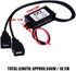 Keenso Waterproof DC Converter 3A, DC 12V to DC 5V Dual USB Adapter Module for Car Motorcycle