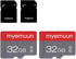 myemuun 2 Pack 32 GB Micro Memory Card with Adapter, TF Memory Card