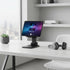 Solareon 17 16 15 14 13 Adjustable Cell Phone Stand for Desk, Heavy Duty Black Phone Holder with Foldable & Stable
