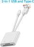Enbiawit 3 1 in SD Card Reader for iPhone iPad with USB A & Type C SD Memory Card Reader