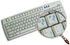 4Keyboard Korean Keyboard Labels Layout ON Transparent (Clear) Background with Black, Blue, Green, Orange, RED, White