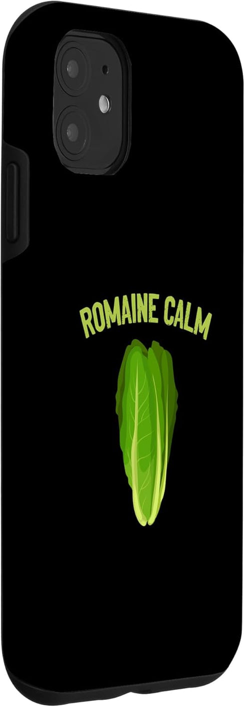 Romaine Calm Lettuce Vegetable Pun Gardening 11 Lover Fun Case for iPhone