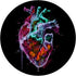 Cool Paint Dripping Heart Anatomy Design Gift on Black PopSockets PopGrip: Swappable Grip