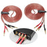 UCINNOVATE 2Pack 4m 13AWG Speaker Cable with Gold Plated Banana Plugs, Pre-Connected HiFi Copper for Home Theater