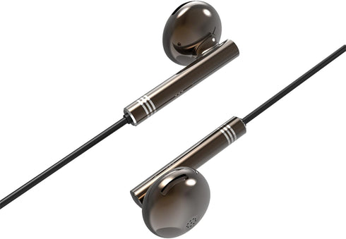 Wired Earbuds No Microphone, Noise Cancelling in Ear Headphones, 3.5mm Bass Earbuds for Computer, Laptop