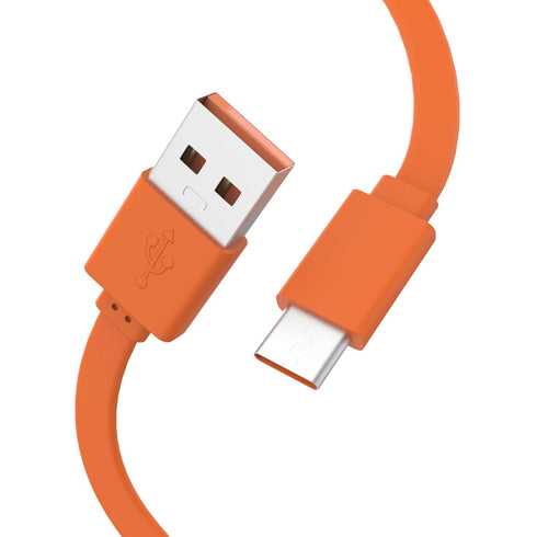 Charge 4 Type C Charger Cable for Flip 5, Charge 4, JRPOP Speaker, Endurance Peak, CHARGE4BLKAM (Orange)