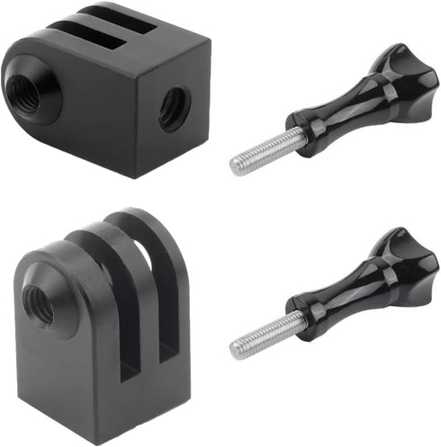 ThtRht 2 Pack Action Camera Tripod Mount Adapter with 1/4"-20 Threaded Socket Thumb