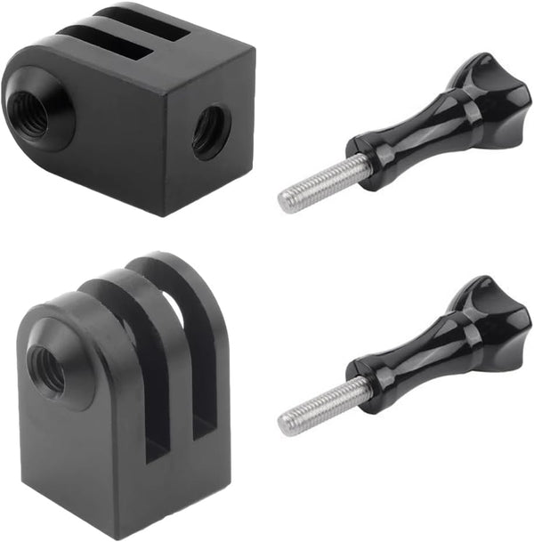 ThtRht 2 Pack Action Camera Tripod Mount Adapter with 1/4"-20 Threaded Socket Thumb