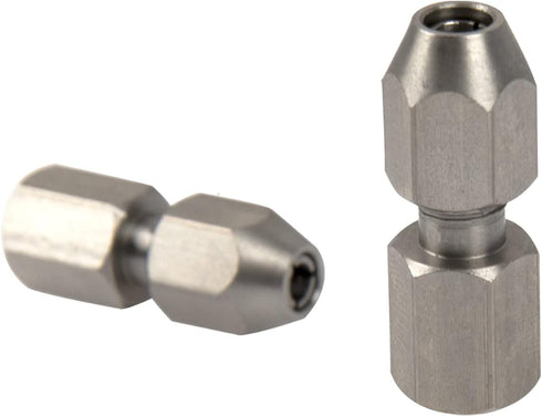 2Pack (5mm 4mm) Vgoohobby CNC Stainless Steel RC Flex Collet Coupler Flexible Coupling Motor Shaft Locker for DIY RC