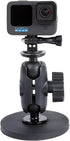 PellKing Magnetic Car Camera Mount for Insta360 Go 3, GoPro 10/9/8/7/6/5, 360 Degree Rotation with Phone Holder