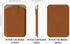 Sinjimoru Pull & Eject Magnetic Wallet for iPhone, Vegan Leather Magnetic Card Holder Compatible with MagSafe - Brown